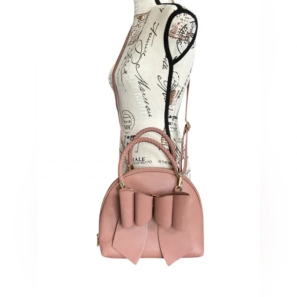 Crossi Dusty Rose Vegan Pebbled Leather Like new condition - Picture 2 of 12